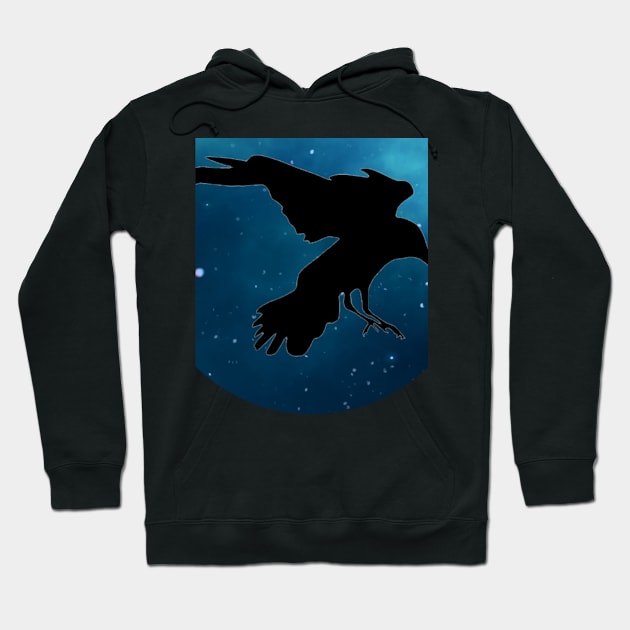 Crow Moon Hoodie by EidosArts